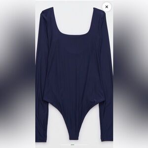 Aerie smoothiez bodysuit navy blue